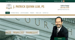 Desktop Screenshot of patrickquinnlaw.com