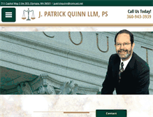 Tablet Screenshot of patrickquinnlaw.com